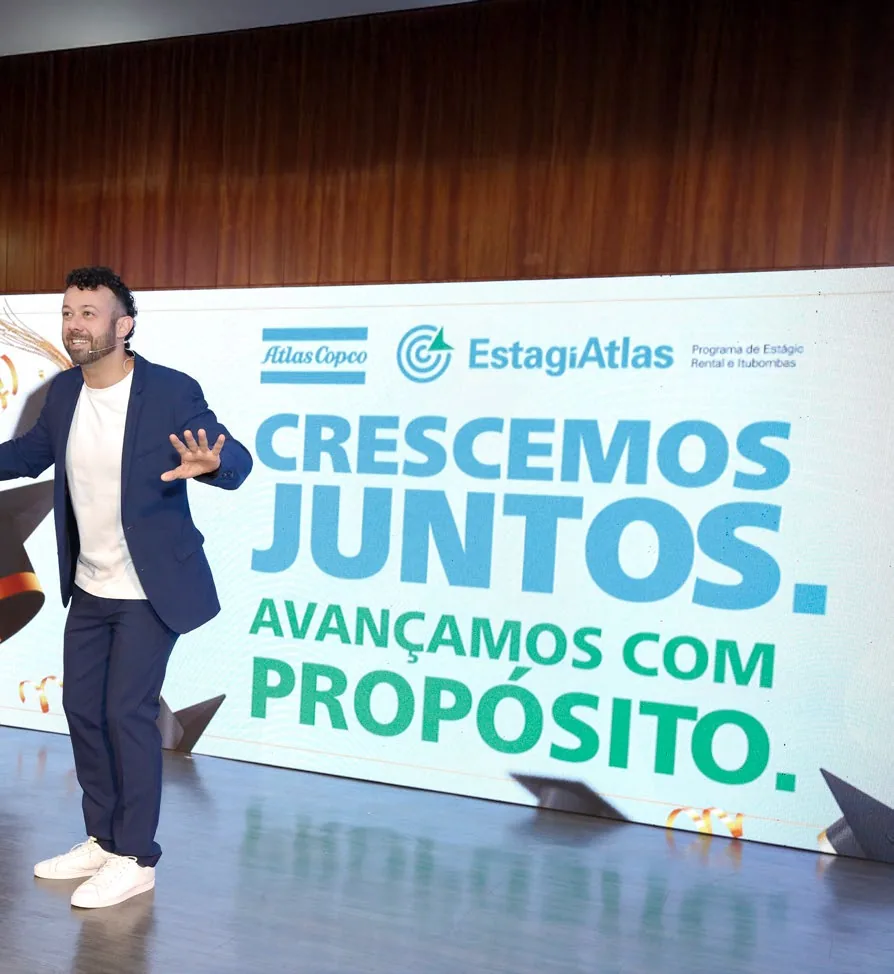 Palestrante em evento corporativo